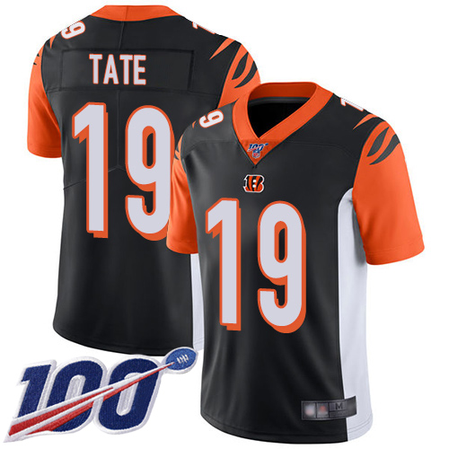 Cincinnati Bengals Limited Black Men Auden Tate Home Jersey NFL Footballl #19 100th Season Vapor Untouchable->cincinnati bengals->NFL Jersey